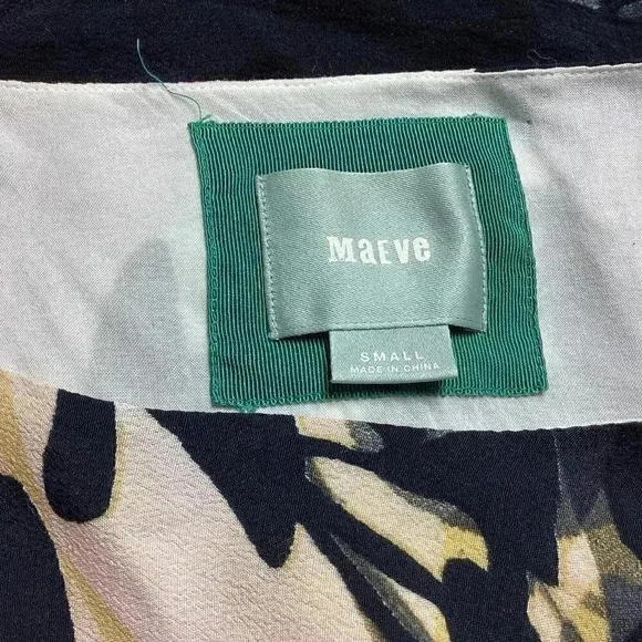 Anthropologie Maeve Womens S Shaded Garden Floral Dress Multicolor Split Sleeve - Picture 9 of 14